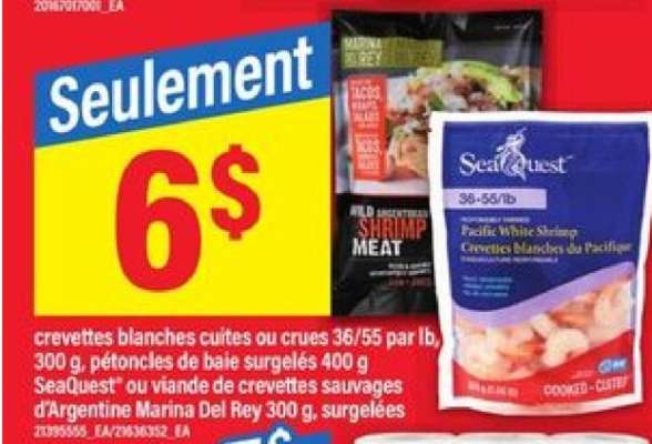 Seaquest Pacific White Shrimp