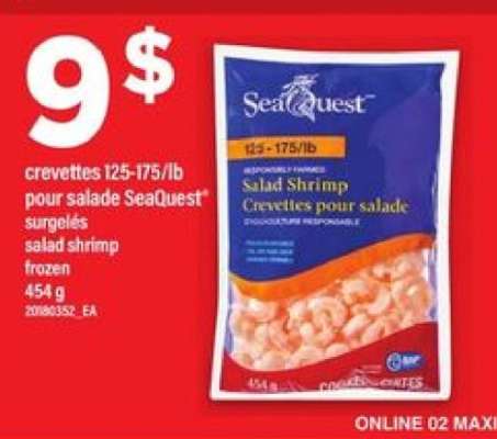Seaquest Salad Shrimp