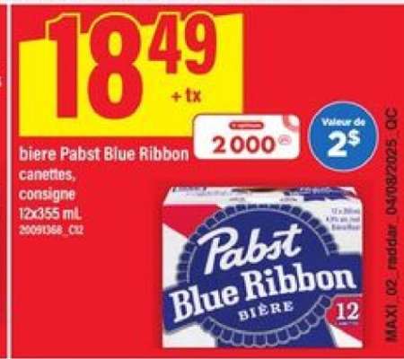biere Pabst Blue Ribbon