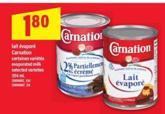 CARNATION EVAPORATED MILK