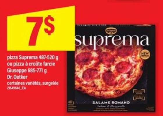 pizza Suprema ou pizza à croûte farcie Giuseppe