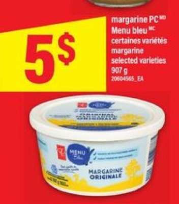 margarine PC Menu bleu