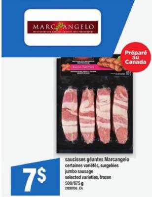 saucisses géantes Marcangelo