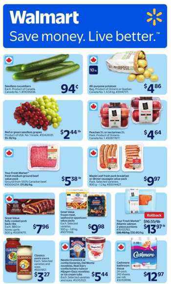 Walmart Flyer - August 07, 2025 - August 13, 2025.