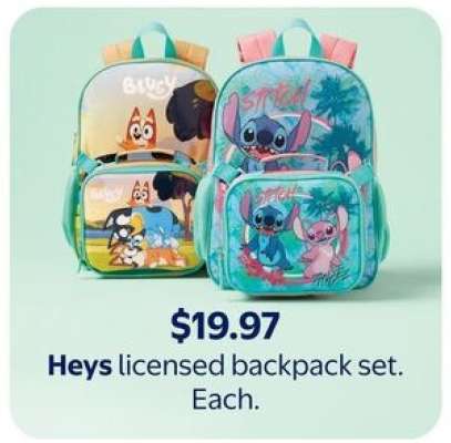 Heys licensed backpack set