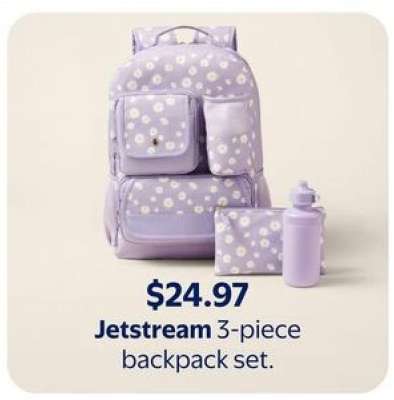 Jetstream 3-piece backpack set