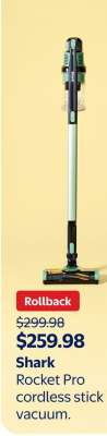 SHARK ROCKET PRO CORDLESS STICK VACUUM