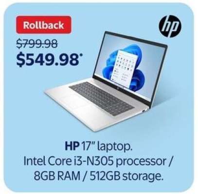 HP 17" laptop