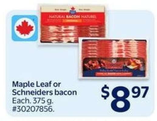 MAPLE LEAF OR SCHNEIDERS BACON