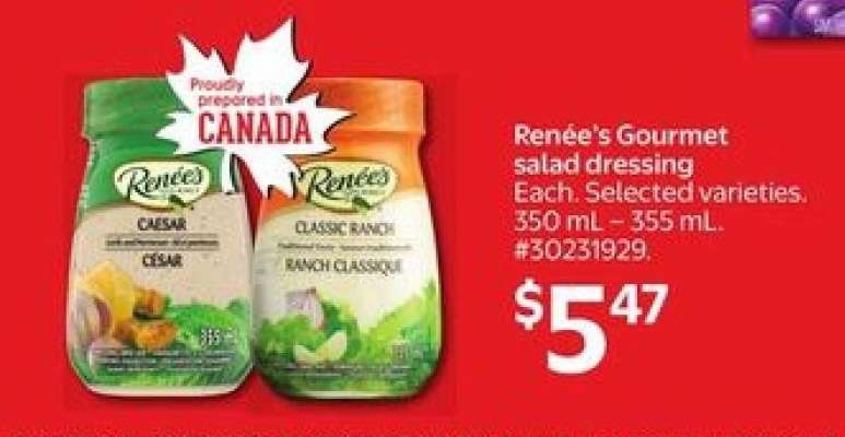 Renée's Gourmet salad dressing