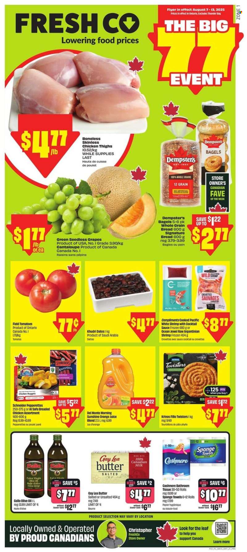 FreshCo. Flyer - August 07, 2025 - August 13, 2025.