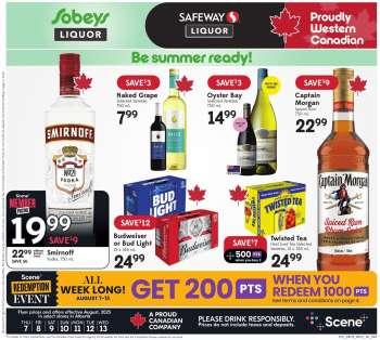 Sobeys Liquor Flyer - August 07, 2025 - August 13, 2025.
