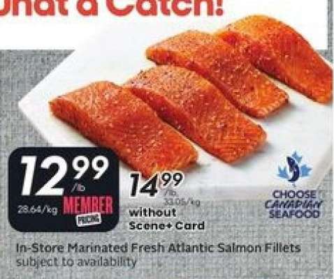 In-Store Marinated Fresh Atlantic Salmon Fillets