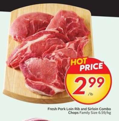 Fresh Pork Loin Rib and Sirloin Combo