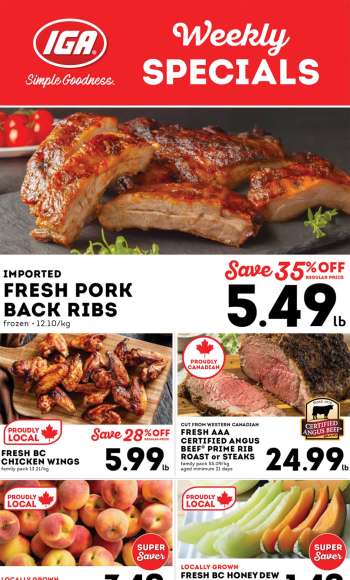 IGA Simple Goodness Flyer - August 08, 2025 - August 14, 2025.