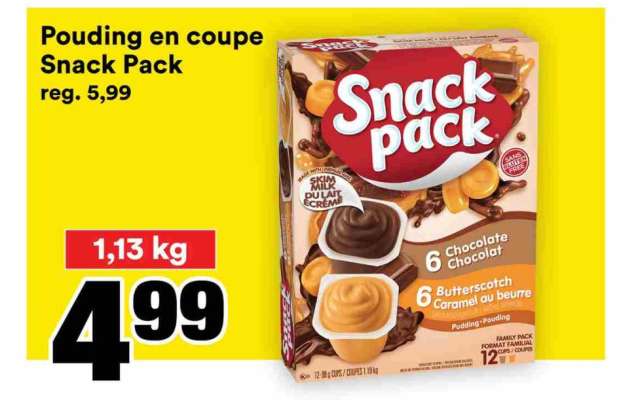 POUDING EN COUPE SNACK PACK