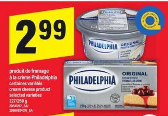 PHILADELPHIA ORIGINAL CREAM CHEESE