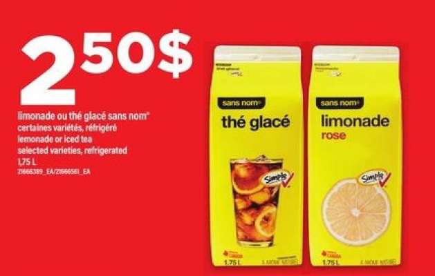 sans nom thé glacé ou limonade