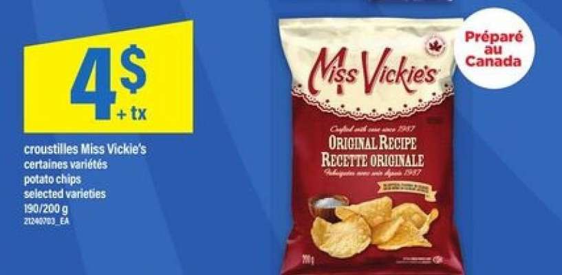MISS VICKIE’S POTATO CHIPS