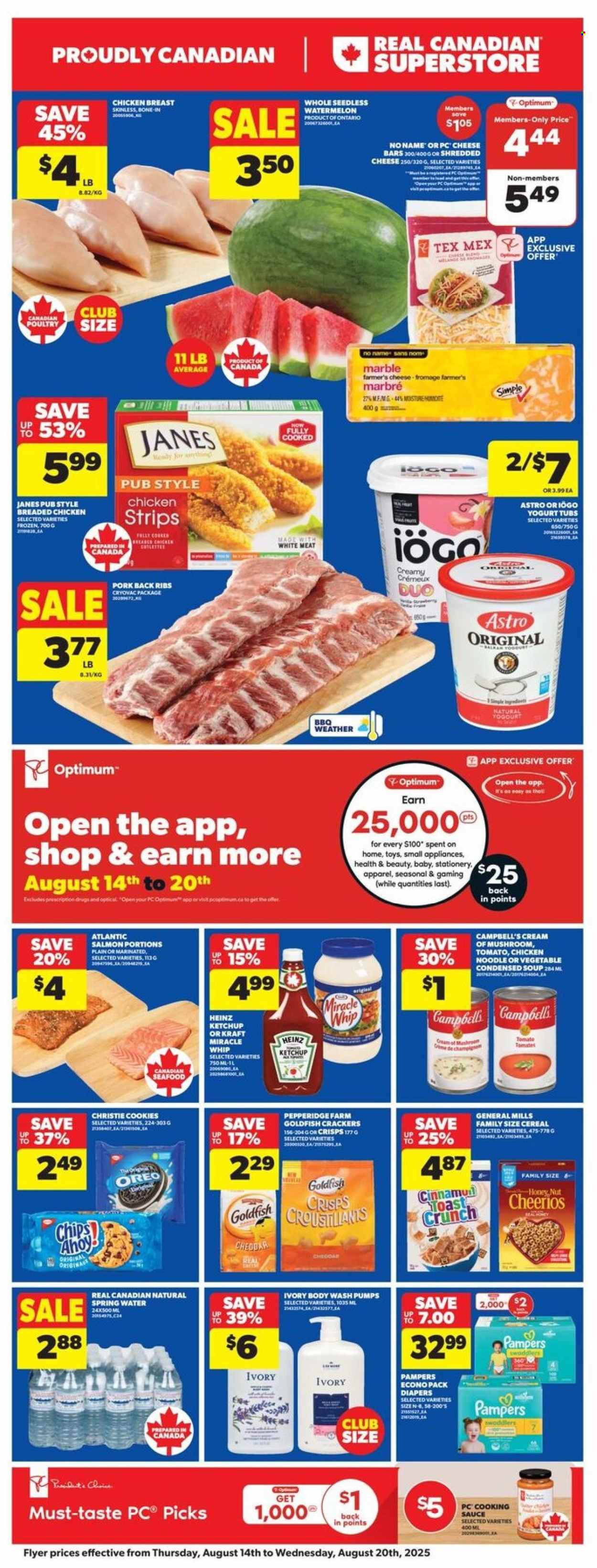 Real Canadian Superstore flyer - August 14, 2025 - August 20, 2025. Page 1