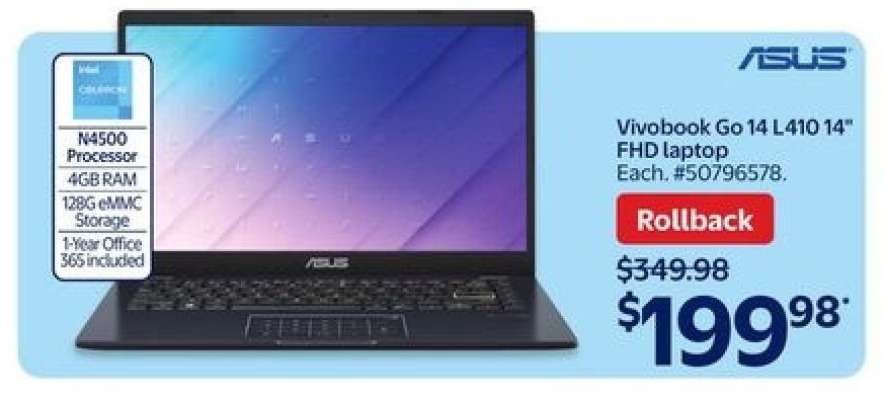 Vivobook Go 14 L410 14" FHD Laptop