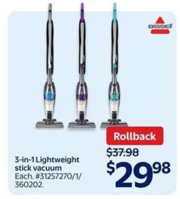 3-in-1 Lightweight Stick Vacuum