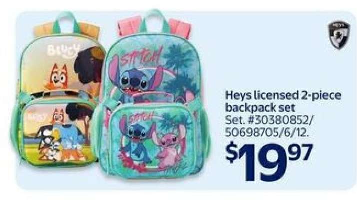 Heys licensed 2-piece backpack set