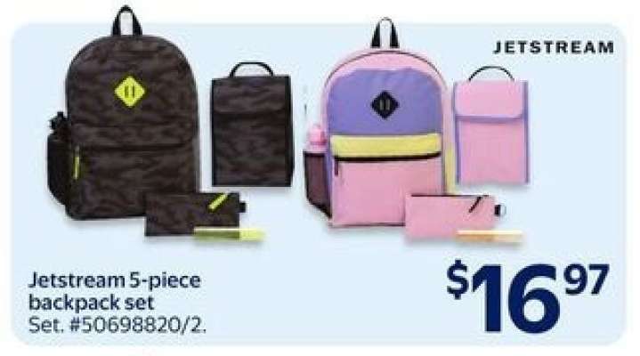 Jetstream 5-piece backpack set