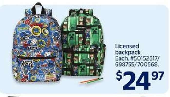Licensed Backpack