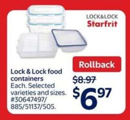 Lock & Lock Food Containers