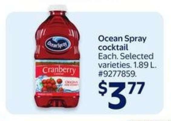 Ocean Spray Cocktail
