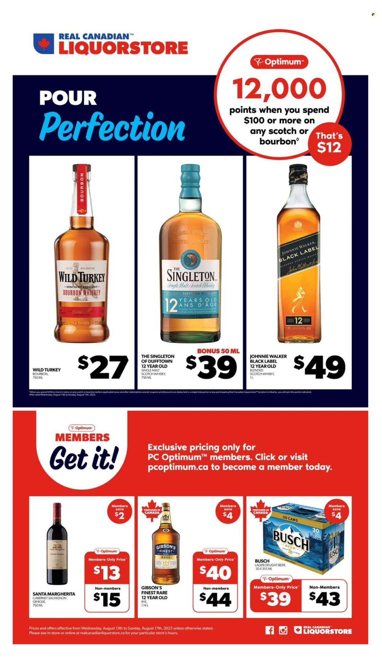 Real Canadian Liquorstore flyer - August 13, 2025 - August 17, 2025. Page 1