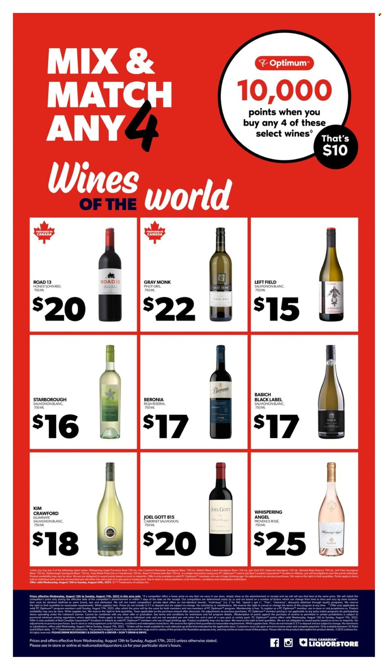 Real Canadian Liquorstore flyer - August 13, 2025 - August 17, 2025. Page 10