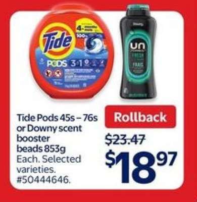 Tide Pods or Downy Scent Booster Beads