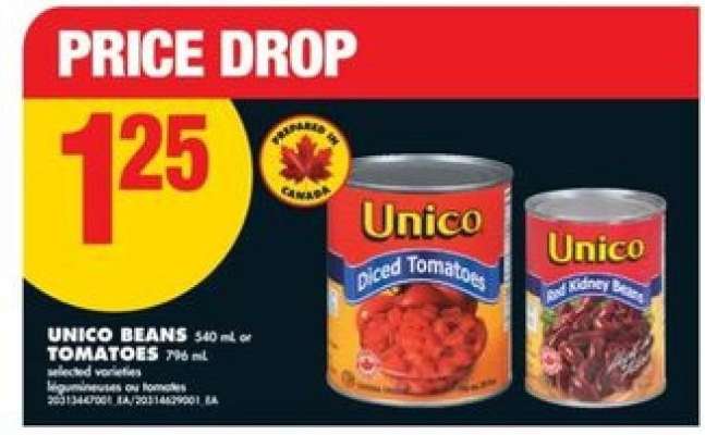 UNICO BEANS or TOMATOES
