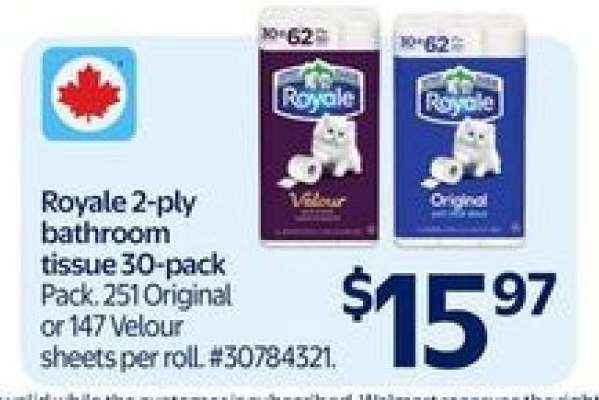 Royale 2-Ply Bathroom Tissue 30-pack