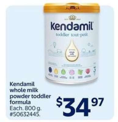 Kendamil whole milk powder toddler formula