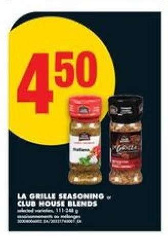 La Grille Seasoning or Club House Blends