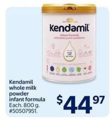 Kendamil whole milk powder infant formula