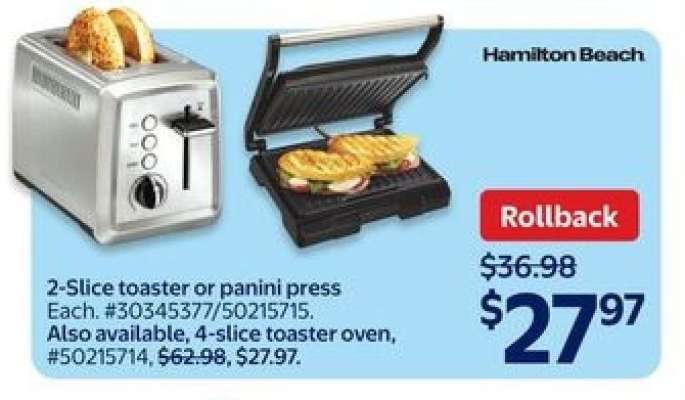 2-Slice toaster or panini press