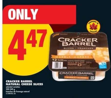 CRACKER BARREL NATURAL CHEESE SLICES