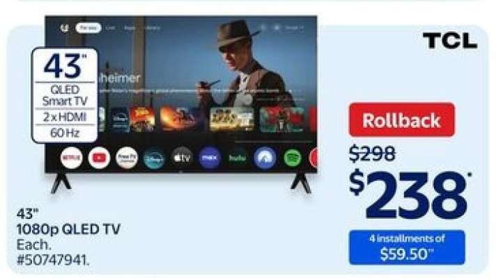 43" 1080p QLED TV