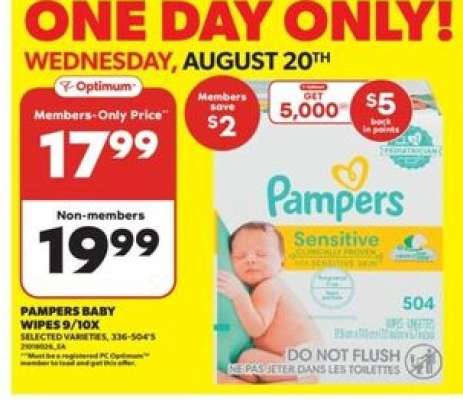 Pampers Baby Wipes 9/10x