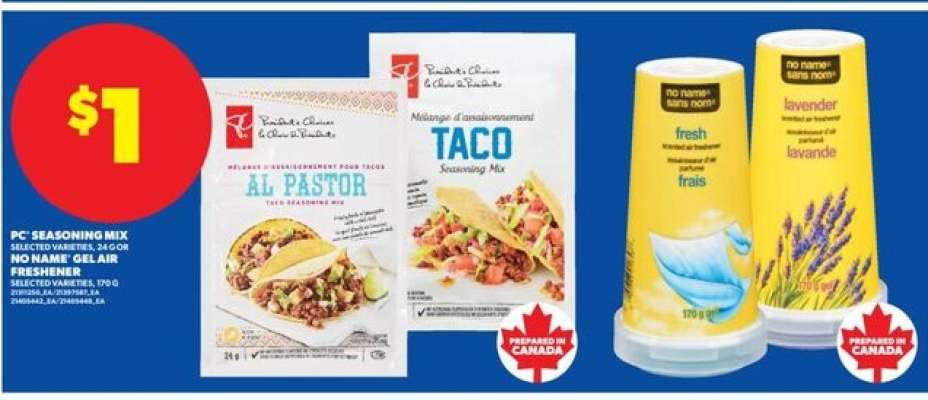 PC Seasoning Mix & No Name Gel Air Freshener