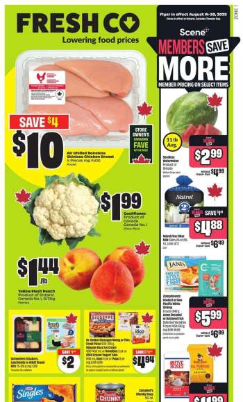 FreshCo. Flyer - August 14, 2025 - August 20, 2025.