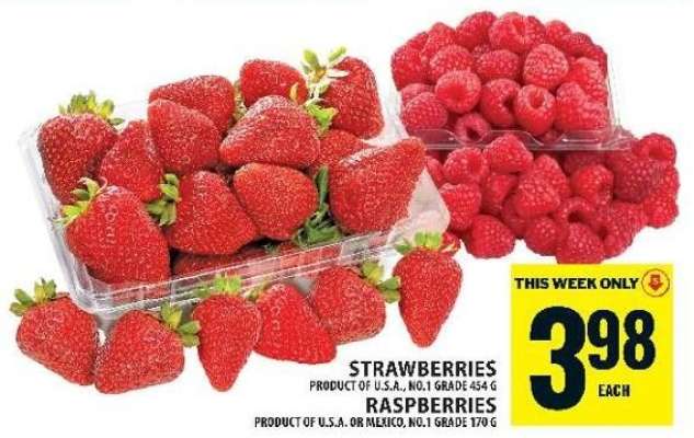 Strawberries and Raspberries