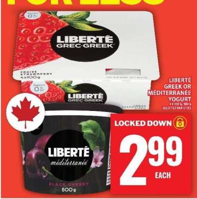 LIBERTÉ Greek or Méditerranée Yogurt