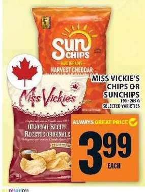 Miss Vickie's Chips or SunChips