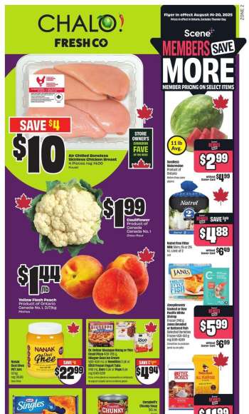 Chalo! FreshCo. Flyer - August 14, 2025 - August 20, 2025.