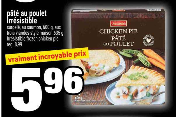 pâté au poulet Irrésistible